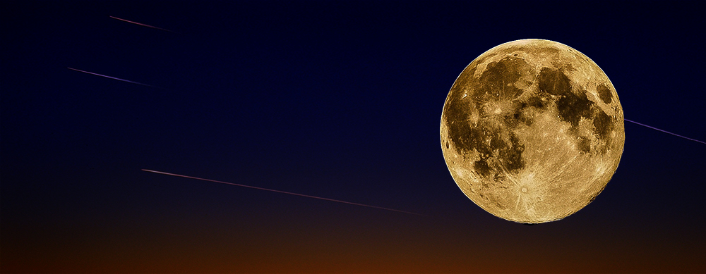 Night Sky with Shooting Stars