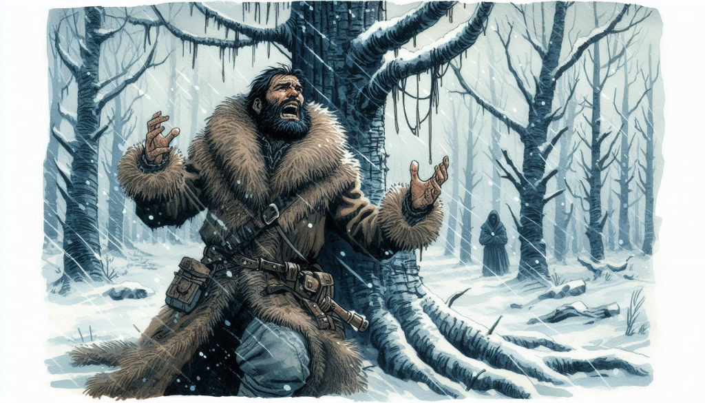 Haggon proclaiming the taboos of skinchanging.