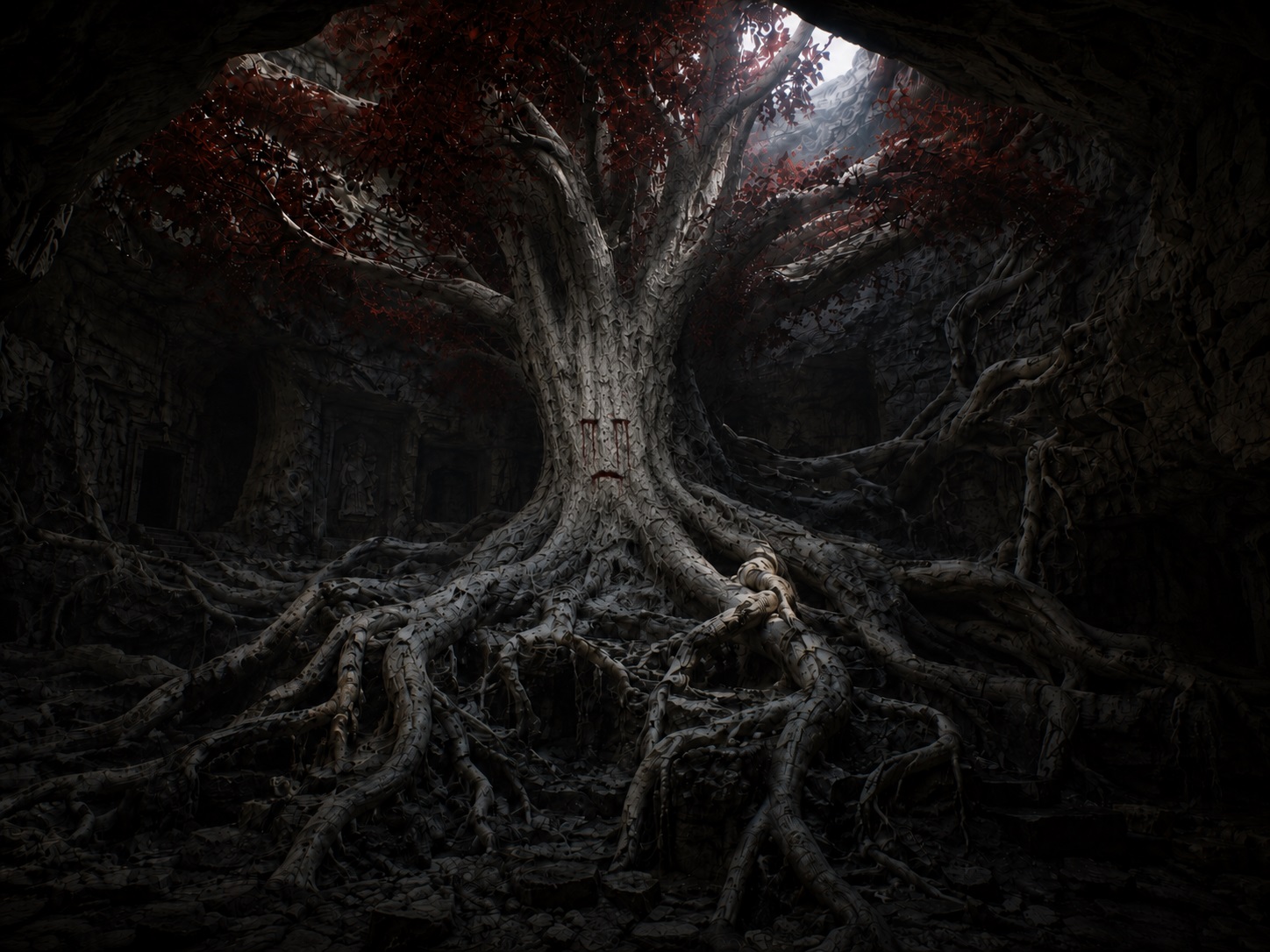 Casterly Rock weirwood root-system
